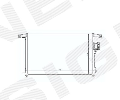 РАДІАТОР КОНДИЦІОНЕРА | HYUNDAI SANTAFE, 07 - 09 Signeda RC94869