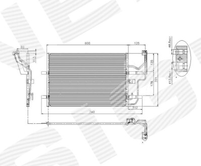 РАДІАТОР КОНДИЦІОНЕРА | MAZDA 5, 03.05 - 10 Signeda RC9492694902