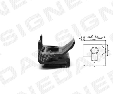 ПЛАСТМАССОВЫЕ КРЕПЛЕНИЯ Signeda T171810