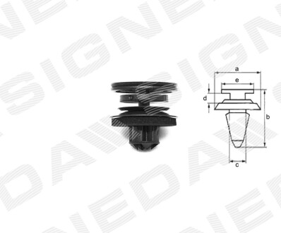 ПЛАСТМАСОВІ КРІПЛЕННЯ | SEAT IBIZA (6L), 02.02 - 05.06 Signeda T44710