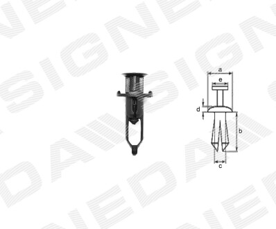 ПЛАСТМАССОВЫЕ КРЕПЛЕНИЯ Signeda T64710