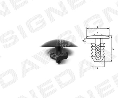 ПЛАСТМАССОВЫЕ КРЕПЛЕНИЯ Signeda T67710