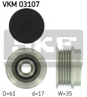 Шків генератора SKF VKM03107