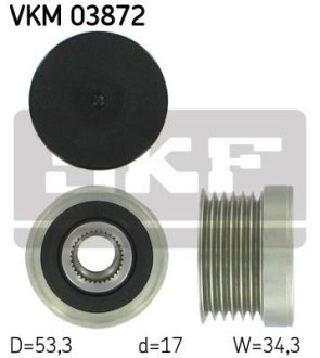 Шків генератора SKF VKM03872