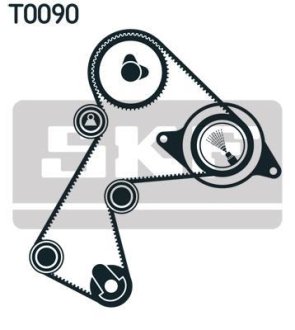 Ремінь ГРМ (набір) SKF VKMA06113