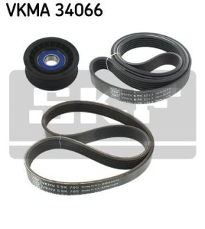 Поликлиновой ременный комплект SKF VKMA34066