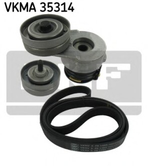 Комплект доріжкового ремня SKF VKMA35314