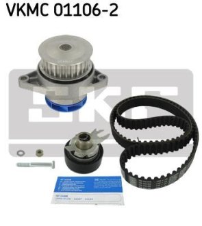 Комплект (ремінь+ролик+помпа) SKF VKMC011062