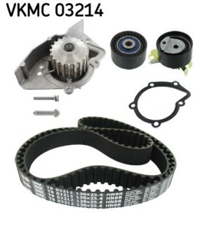 Комплект ГРМ, пас+ролик+помпа SKF VKMC 03214