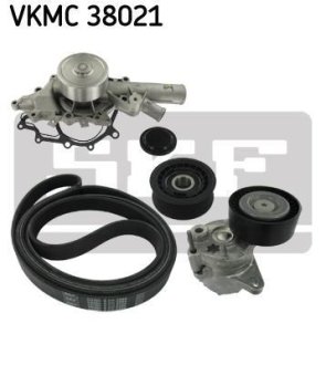 Насос води + комплект ручейковых ремней SKF VKMC38021