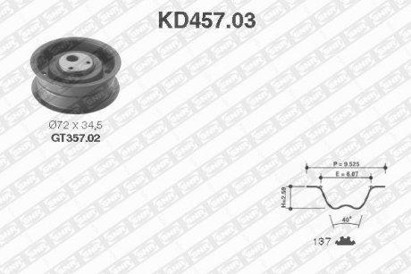 Комплект ГРМ SNR NTN KD45703