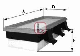 Фільтр повітряний SOFIMA S1410A