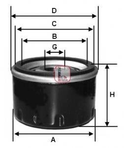 Фільтр масляний LAND ROVER "2,5-3,5 "88-02 SOFIMA S3297R