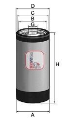 Фільтр паливний SOFIMA S3572R