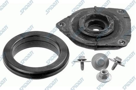 Подушка амортизатора (переднього) + підшипник Renault Megane/Scenic 08- SPIDAN 410395