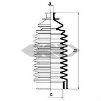 Пильовик кермової рейки SPIDAN 83523