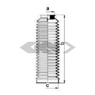 Пильовик кермової рейки SPIDAN 83684