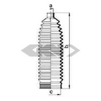 Пильовик кермової рейки SPIDAN 84001