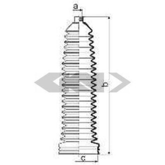 Пильовик кермової рейки SPIDAN 84016