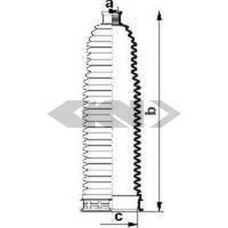 Пильовик кермової рейки SPIDAN 84085