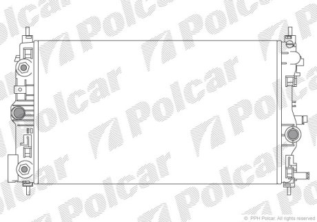 Радіатор охолодження (AT) Opel Astra J,Zafira C 2.0D 12.09 SRL 551108-7 (фото 1)