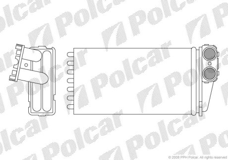 Радіатор пічки SRL 5710N8-1