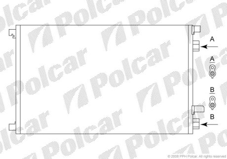 Радіатор кондиціонера Renault Megane 1.5dCi 05- SRL 6012K8C1S (фото 1)