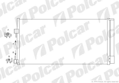 Радіатор кондиціонера Renault Laguna III, Latitude 1.5D-3.5 10.07- SRL 6039K8C1