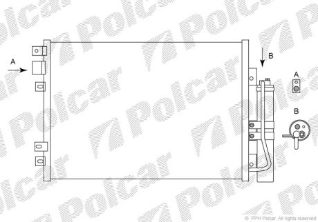 Радіатор кондиціонера SRL 6061K8C1