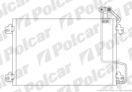 Радіатор кондиціонера SRL 6070K8C1S (фото 1)