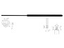 Газова пружина кришки багажника STARLINE 16.42.803 (фото 1)