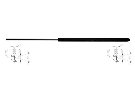 Газова пружина кришки багажника STARLINE 4430800