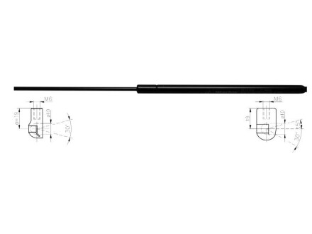 Газовая пружина, крышка багажник STARLINE 7027800