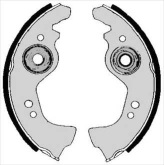 Гальмівні колодки барабанні STARLINE BC 00700