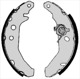 Гальмівні колодки барабанні STARLINE BC 05740 (фото 1)
