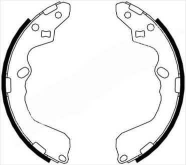 Гальмівні колодки барабанні STARLINE BC 07190
