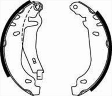 Колодки тормозные барабанные, к-т STARLINE BC07830