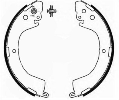 Гальмівні колодки барабанні STARLINE BC 07890