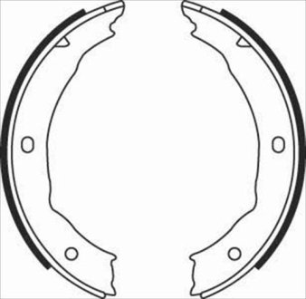 Гальмівні колодки барабанні STARLINE BC 08400