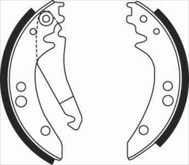 Гальмівні колодки барабанні STARLINE BC 08410