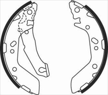 Гальмівні колодки барабанні STARLINE BC 08480