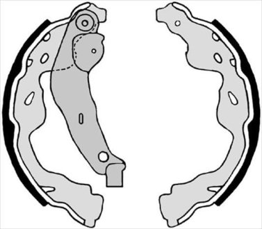 Гальмівні колодки барабанні STARLINE BC 08660