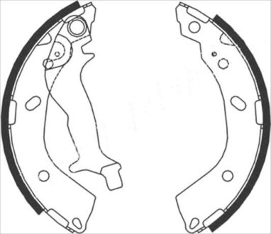 Гальмівні колодки барабанні STARLINE BC 08760