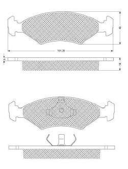 Гальмівні колодки дискові STARLINE BD S033