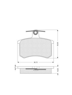 Гальмівні колодки дискові STARLINE BD S080