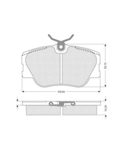 Колодки тормозные дисковые, к-т. STARLINE BDS104