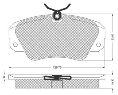 Гальмівні колодки дискові STARLINE BD S121