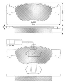 Гальмівні колодки дискові STARLINE BD S123