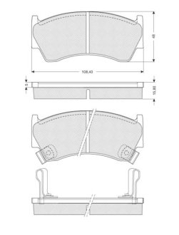 Гальмівні колодки дискові STARLINE BD S139 (фото 1)