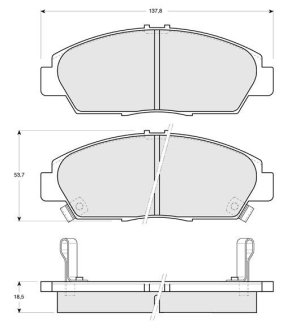 Гальмівні колодки дискові STARLINE BD S160